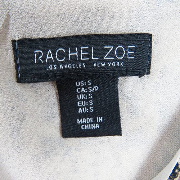 Rachel Zoe Snake Pattern Python Print Lace Trim Spaghetti Strap Tank Top Small - Picture 4 of 6